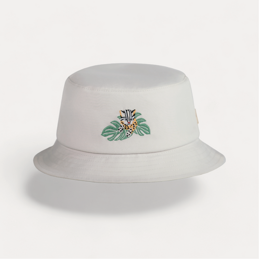 兒童調節漁夫帽-石虎淺灰