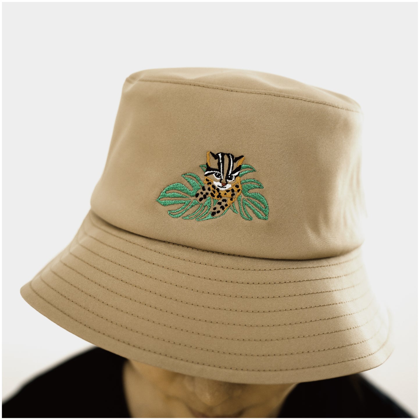 大人款-調節漁夫帽-石虎卡其